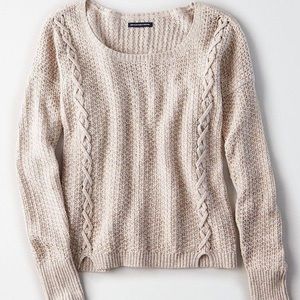 AEO cross stitch sweater